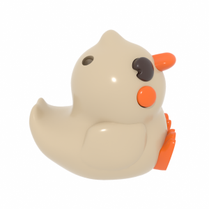 آویز اردک سفید - چپ