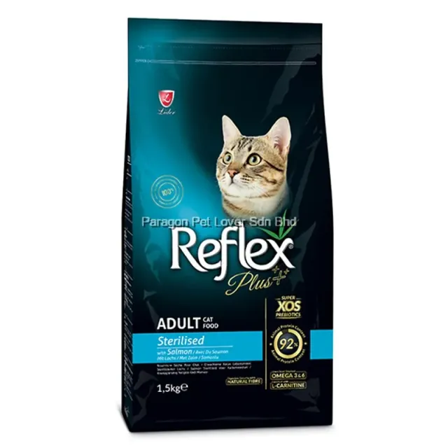 غذای خشک گربه عقیم‌شده رفلکس پلاس با طعم سالمون Reflex Plus Sterilised Adult Cat Food With Salmon