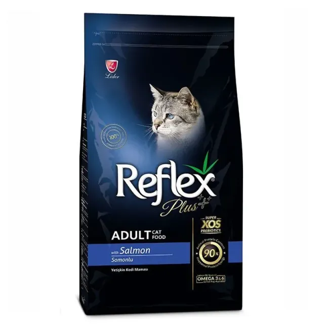 غذای خشک گربه بالغ رفلکس پلاس با طعم سالمون Reflex Plus Adult Cat Food With Salmon