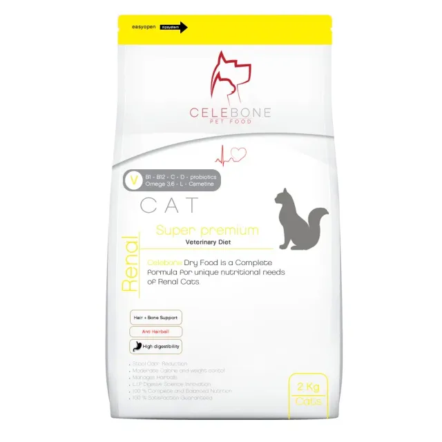 غذای خشک گربه سلبن Renal رژیم کلیوی Celebone Renal Veterinary Diet
