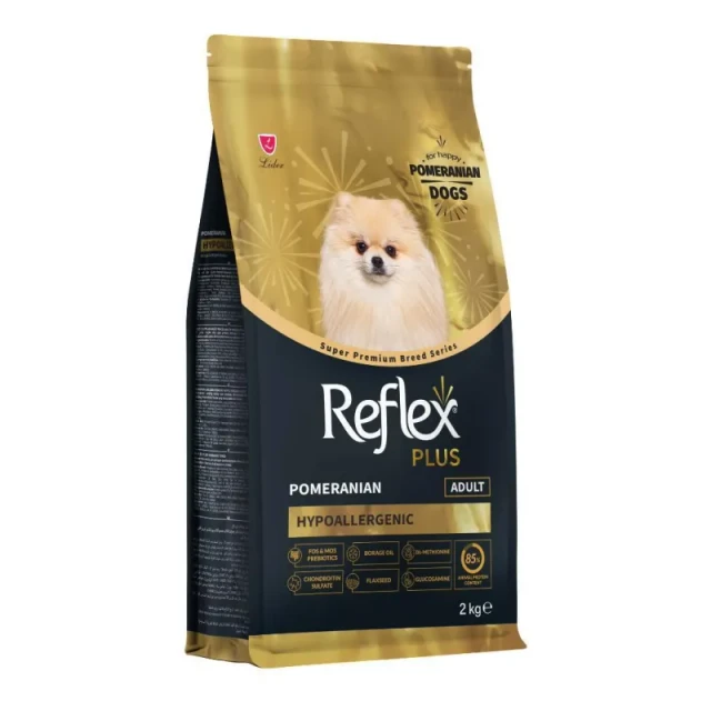 غذای خشک سگ پامرانین بالغ رفلکس پلاس  Reflex Plus Pomeranian Adult