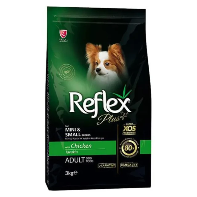 غذای خشک سگ بالغ نژاد کوچک رفلکس پلاس با مرغ  Reflex Plus Mini & Small Breed Adult Chicken