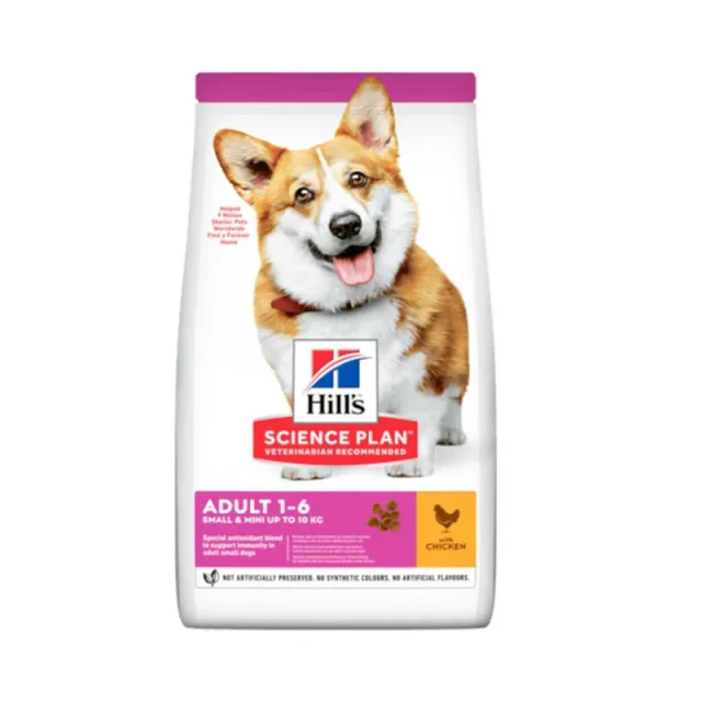 غذای خشک سگ بالغ نژاد کوچک هیلز با مرغHills Science Plan Small & Mini Adult Dog Food