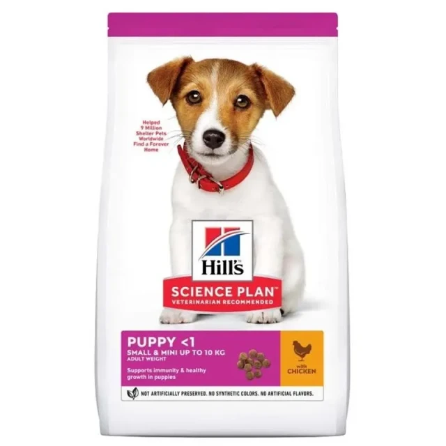 غذای خشک توله سگ نژاد کوچک هیلز با مرغ Hill’s Science Plan Puppy Small & Mini Chicken