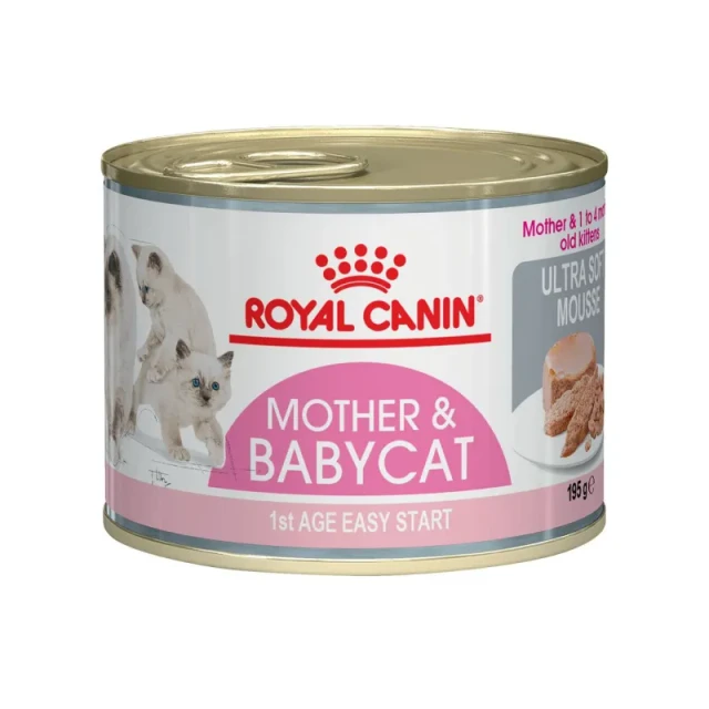 کنسرو مادر و بچه گربه رویال کنین Mother & Babycat Ultra Soft Mousse