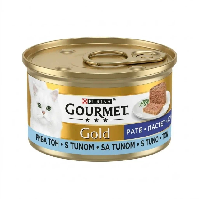 کنسرو پته گربه بالغ پورینا گورمت گلد با ماهی تن  Purina Gourmet Gold Pâté Tuna