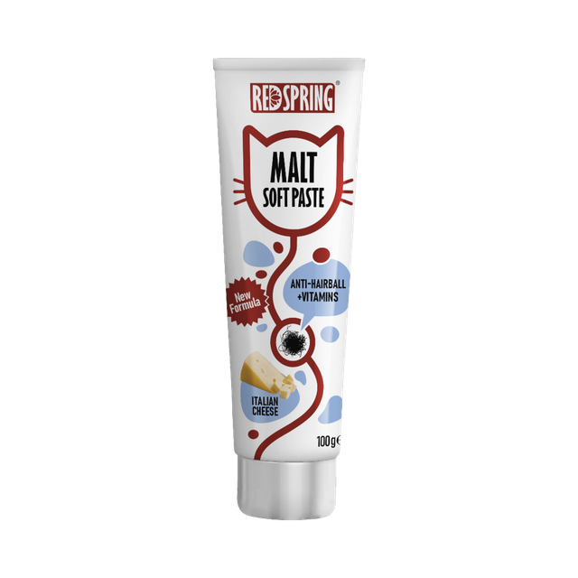 خمیر مالت ضد گلوله مویی گربه رداسپرینگ با طعم پنیر ایتالیایی RedSpring Malt Soft Paste Italian Cheese Anti-Hairball
