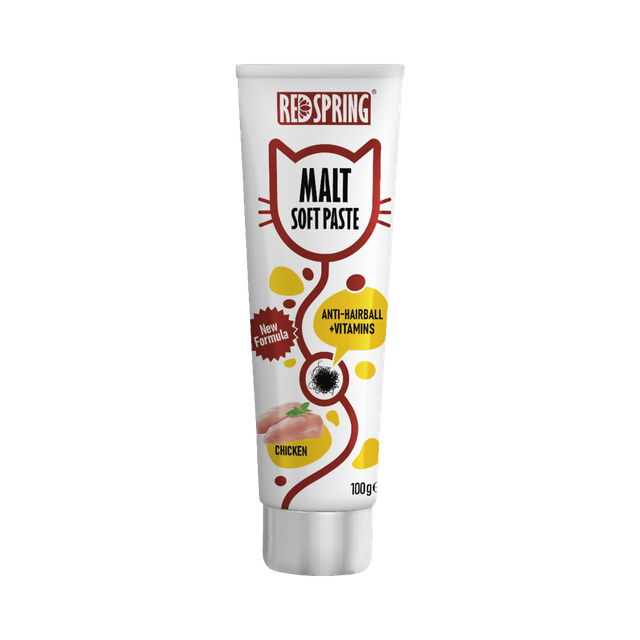 خمیر مالت ضد گلوله مویی گربه رداسپرینگ با طعم مرغ RedSpring Malt Soft Paste Chicken Flavor Anti-Hairball
