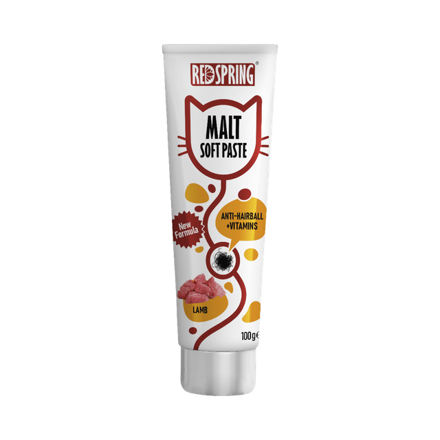 خمیر مالت ضد گلوله مویی گربه رداسپرینگ با طعم گوشت بره RedSpring Malt Soft Paste with Lamb Flavor