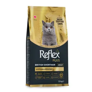 غذای خشک گربه بالغ بریتیش شورت‌هیر رفلکس پلاس Reflex Plus British Shorthair Adult Cat Food