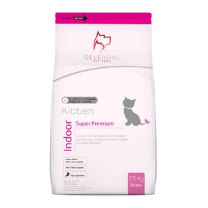 غذای خشک بچه گربه سلبن Indoor Kitten سوپر پریمیوم Celebone Kitten