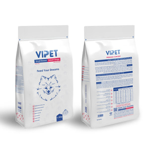 غذای خشک سگ بالغ نژاد کوچک وی پت  Vipet Small Breed Adult Dogs