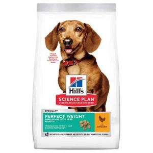 غذای خشک سگ بالغ نژاد کوچک هیلز پرفکت ویت با مرغ Hill’s Science Plan Perfect Weight Small & Mini Adult Chicken