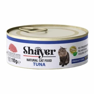 کنسرو نچرال گربه بالغ شایر با ماهی تن  Shayer Natural Tuna
