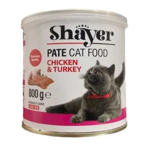کنسرو پته گربه شایر با مرغ و بوقلمون  Shayer Chicken & Turkey