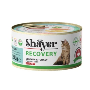 کنسرو ریکاوری گربه شایر با مرغ و بوقلمون  Shayer Recovery Chicken & Turkey