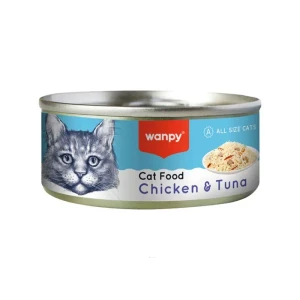 کنسرو گربه ونپی با مرغ و ماهی تن  Wanpy Chicken & Tuna