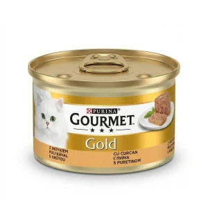 کنسرو پته گربه بالغ پورینا گورمت گلد با بوقلمون  Purina Gourmet Gold Pâté Turkey