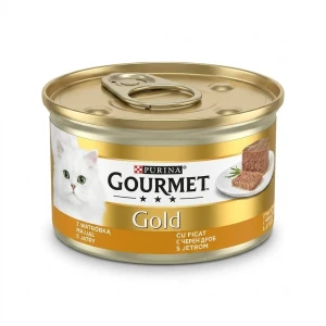 کنسرو پته گربه بالغ پورینا گورمت گلد با جگر Purina Gourmet Gold Pâté Liver