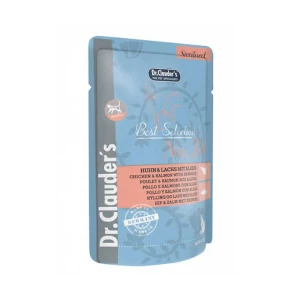 پوچ گربه عقیم‌شده دکتر کلادرز No.34 با مرغ، سالمون و جلبک اسپیرولینا Dr. Clauder’s Best Selection Sterilised No.34