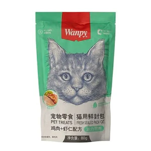 پوچ تشویقی گربه ونپی با مرغ و میگو Wanpy Chicken & Shrimp Fresh Sealed Pack