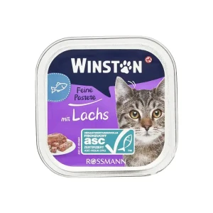 ووم گربه بالغ وینستون Feine Pastete با طعم سالمون Winston Feine Pastete Adult Cat Food with Salmon