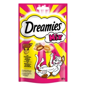 تشویقی گربه دریمیز با طعم گوشت گاو و پنیر DREAMIES Mix Cat Treats with Beef & Cheese