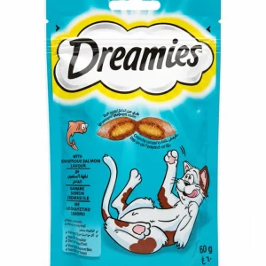 تشویقی گربه دریمیز با طعم ماهی تن، سالمون و میگو DREAMIES Shake Ups Multivitamins Seafood Flavour Cat Treats