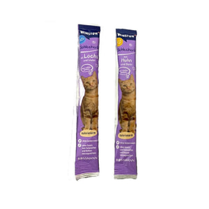 بستنی گربه وینستون Schleckerli با طعم سالمون و مرغ Winston Schleckerli Salmon & Inulin / Chicken & Biotin