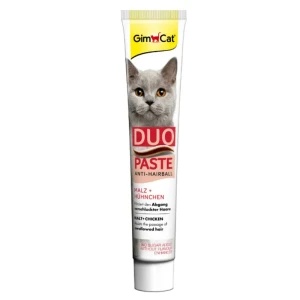خمیر مالت گربه جیم‌کت با طعم مرغ GimCat Duo Paste Anti-Hairball Malt with Chicken
