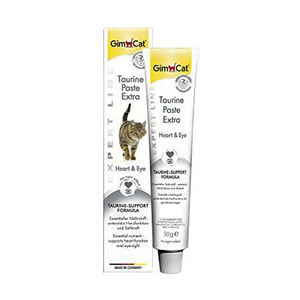 خمیر تائورین گربه جیم‌کت مخصوص حمایت از قلب و بینایی GimCat Taurine Paste Extra Heart & Eye Support