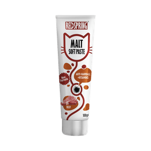خمیر مالت ضد گلوله مویی گربه رداسپرینگ با طعم گوشت گوساله RedSpring Malt Soft Paste with Beef Flavor