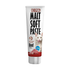 خمیر مالت ضد گلوله مویی گربه رداسپرینگ با طعم گوشت گوساله RedSpring Malt Soft Paste with Beef Flavor