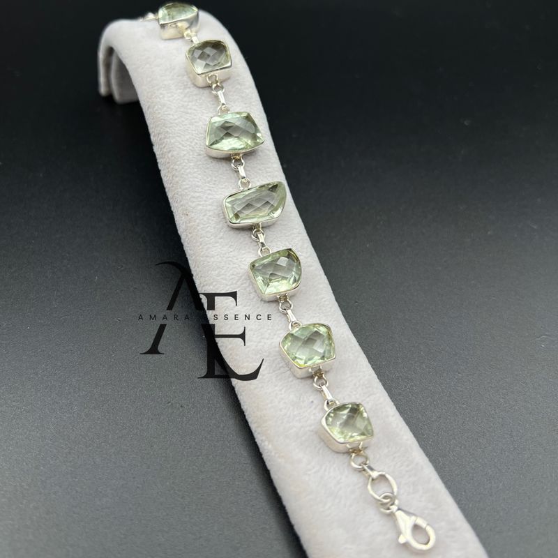 دستبند نقره زبرجد (Peridot)
