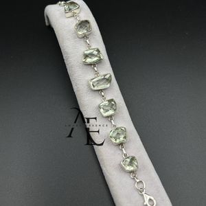 دستبند نقره زبرجد (Peridot)