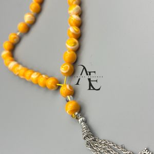 تسبیح عقیق زرد