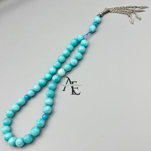تسبیح عقیق آبی سایز ۱۰ (دانه درشت)