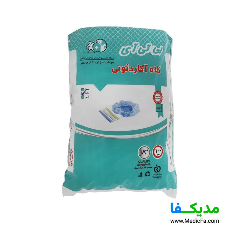 کلاه آکاردئونی بی تی آی بسته 200 عددی
