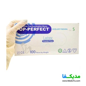 دستکش لاتکس مدل OP-PERFECT بسته 100 عددی سایز S