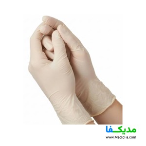 دستکش لاتکس حریر مدل نئومکس بسته 100 عددی سایز M