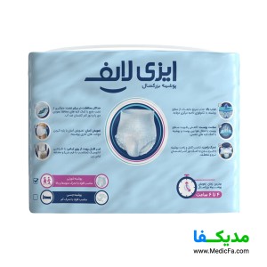پوشینه شورتی بزرگسال ایزی لایف سایز متوسط بسته 12 عددی