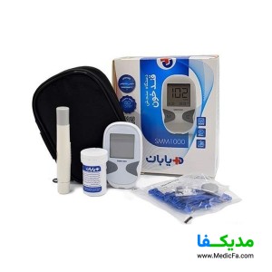 دستگاه تست قند خون دیابان مدل SMM 1000 به همراه نوار تست قند خون 25 عددی