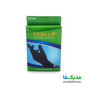 دستکش نخی تبیان مدل 710001 مشکی