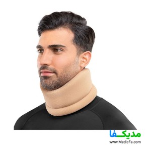 گردنبند طبی اسفنجی نیمه سخت سما طب پاکان مدل 1021 (بلند)