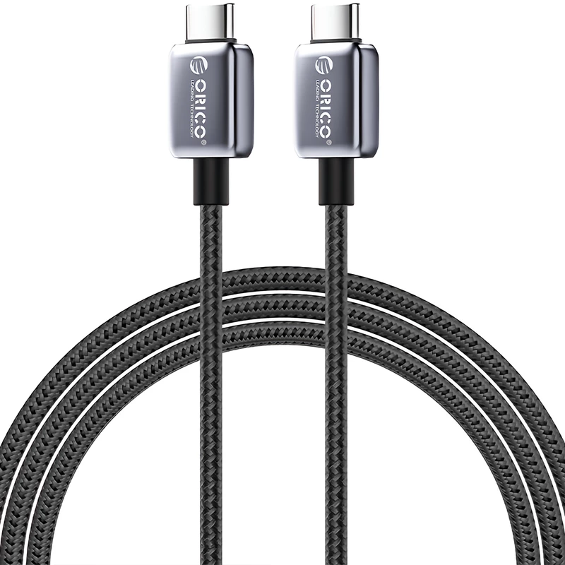 سیم شارژ دوسر تایپ‌سی 100 وات یک متری اوریکو