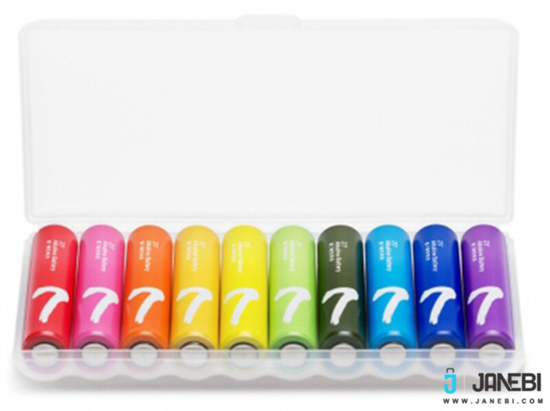 باطری نیم قلمی آلکالین شیائومی Xiaomi Rainbow AAA Battery Pack Of 10
