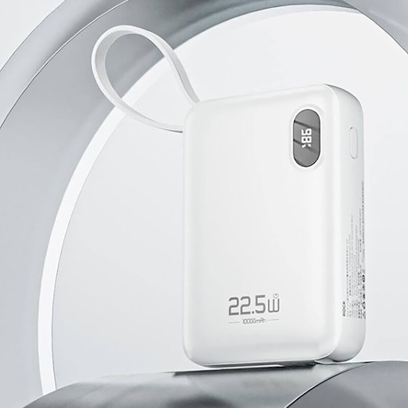 شارژ همراه 10000 راک با کابل لایتنینگ و تایپ سی