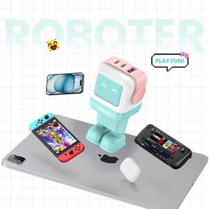 شارژر دیواری USB و تایپ‌سی 65 وات گرین