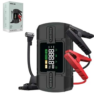 جامپ استارتر، پاوربانک 12000 میلی‌آمپر، پمپ باد و چراغ قوه گرین‌لاین Green Lion GJS05 GN12VJUSTBK