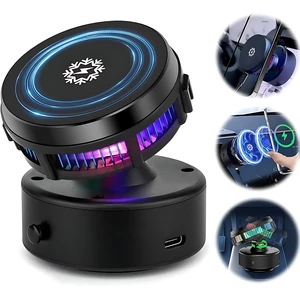 هولدر مکشی مگنتی، شارژر بی‌سیم 15 وات و فن خنک‌کننده گوشی موبایل قابل شارژ چندکاره XT60-L